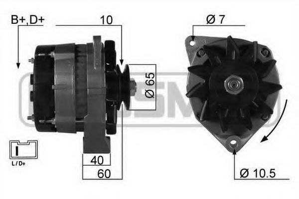 MESSMER 210137 Генератор для PEUGEOT 205 II (Пежо 205 2) MESSMER 210137 Генератор для PEUGEOT 205 II (Пежо 205 2)