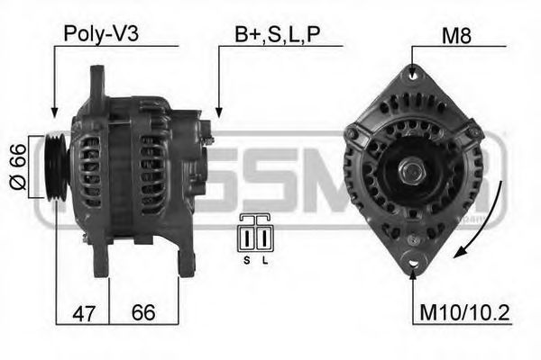 MESSMER 210158 Генератор для MAZDA 626 III (Мазда 626 3) MESSMER 210158 Генератор для MAZDA 626 III (Мазда 626 3)