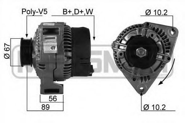 MESSMER 210186 Генератор для ALFA-ROMEO (Алфа-ромэо) MESSMER 210186 Генератор для ALFA-ROMEO (Алфа-ромэо)