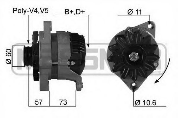 MESSMER 210221 Генератор для FIAT TEMPRA (Фиат Тэмпра) MESSMER 210221 Генератор для FIAT TEMPRA (Фиат Тэмпра)
