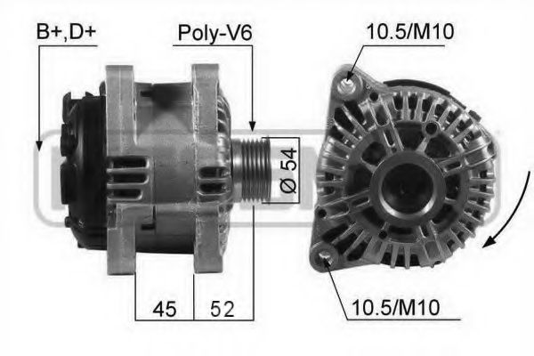 MESSMER 210234 Генератор для PEUGEOT (Пежо) MESSMER 210234 Генератор для PEUGEOT (Пежо)