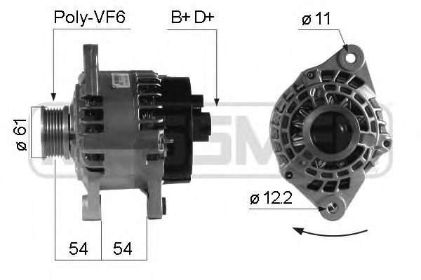 MESSMER 210236 Генератор для FIAT BRAVO II (Фиат Брава 2) MESSMER 210236 Генератор для FIAT BRAVO II (Фиат Брава 2)