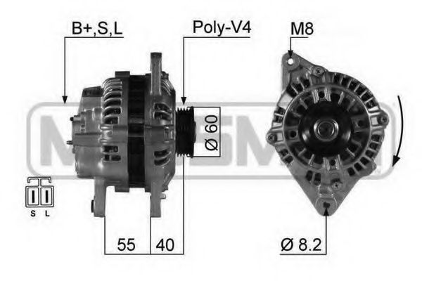 MESSMER 210282 Генератор для HYUNDAI EXCEL (Хендай Эxcэл) MESSMER 210282 Генератор для HYUNDAI EXCEL (Хендай Эxcэл)