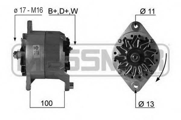 MESSMER 210305 Генератор для VOLVO FM 12 (Вольво Фм 12) MESSMER 210305 Генератор для VOLVO FM 12 (Вольво Фм 12)
