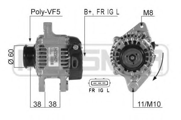 MESSMER 210392 Генератор для TOYOTA YARIS (Тойота/тоета Ярис) MESSMER 210392 Генератор для TOYOTA YARIS (Тойота/тоета Ярис)