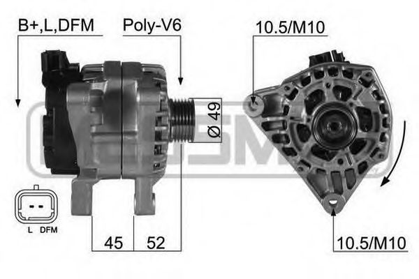 MESSMER 210396 Генератор для PEUGEOT (Пежо) MESSMER 210396 Генератор для PEUGEOT (Пежо)