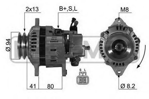 MESSMER 210452 Генератор для NISSAN (Ниссан) MESSMER 210452 Генератор для NISSAN (Ниссан)