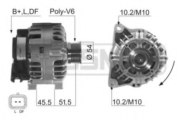 MESSMER 210508 Генератор для PEUGEOT (Пежо) MESSMER 210508 Генератор для PEUGEOT (Пежо)