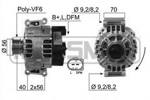 MESSMER 210525 Генератор для SKODA YETI (Шкода Йети) MESSMER 210525 Генератор для SKODA YETI (Шкода Йети)