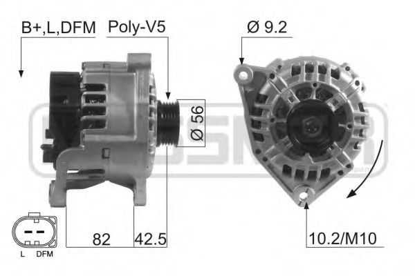 MESSMER 210535 Генератор для AUDI A4 (Ауди А4) MESSMER 210535 Генератор для AUDI A4 (Ауди А4)