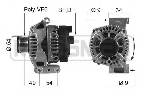MESSMER 210550 Генератор для FORD FOCUS II (Форд Фокус 2) MESSMER 210550 Генератор для FORD FOCUS II (Форд Фокус 2)