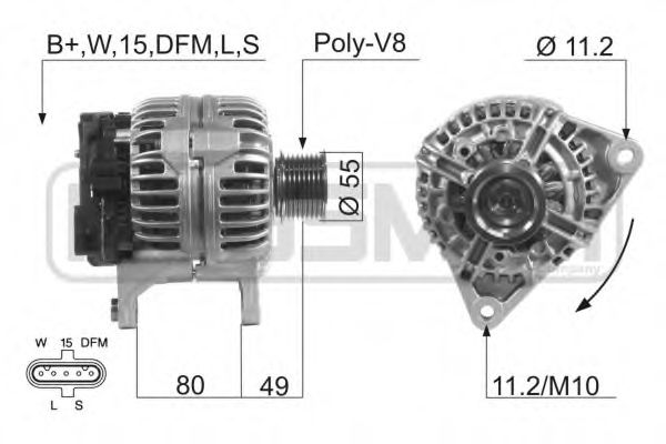 MESSMER 210589 Генератор для IVECO (Ивеко) MESSMER 210589 Генератор для IVECO (Ивеко)