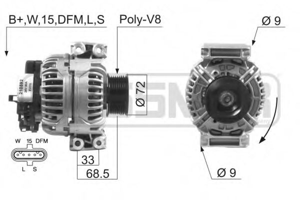 MESSMER 210592 Генератор для SCANIA P,G,R,T (Сканиа П,г,р,т) MESSMER 210592 Генератор для SCANIA P,G,R,T (Сканиа П,г,р,т)