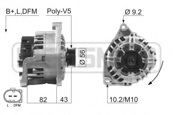 MESSMER 210601 Генератор для AUDI A4 (Ауди А4) MESSMER 210601 Генератор для AUDI A4 (Ауди А4)