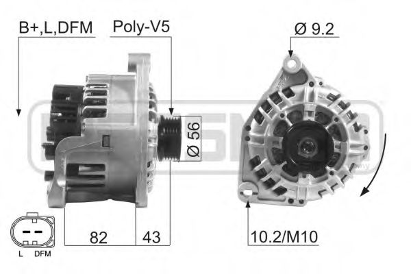 MESSMER 210602 Генератор для AUDI A4 (Ауди А4) MESSMER 210602 Генератор для AUDI A4 (Ауди А4)