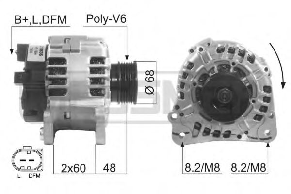 MESSMER 210605 Генератор для VOLVO (Вольво) MESSMER 210605 Генератор для VOLVO (Вольво)