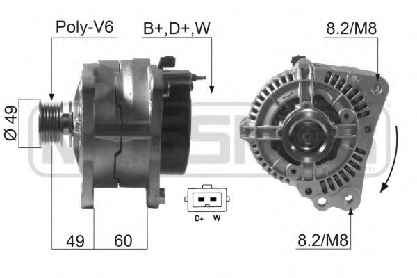 MESSMER 210621 Генератор для SEAT INCA (Сеат Инcа) MESSMER 210621 Генератор для SEAT INCA (Сеат Инcа)