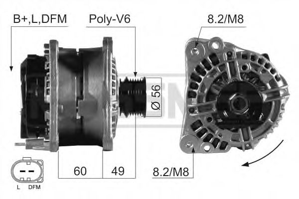 MESSMER 210632 Генератор для VOLKSWAGEN LUPO (Фольксваген Лупо) MESSMER 210632 Генератор для VOLKSWAGEN LUPO (Фольксваген Лупо)