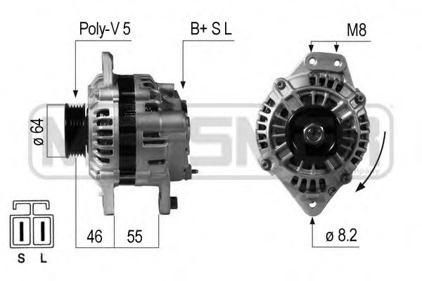 MESSMER 210648 Генератор для MITSUBISHI L 300 STARWAGON (Митсубиши/митсубиси Л 300 старвагон) MESSMER 210648 Генератор для MITSUBISHI L 300 STARWAGON (Митсубиши/митсубиси Л 300 старвагон)