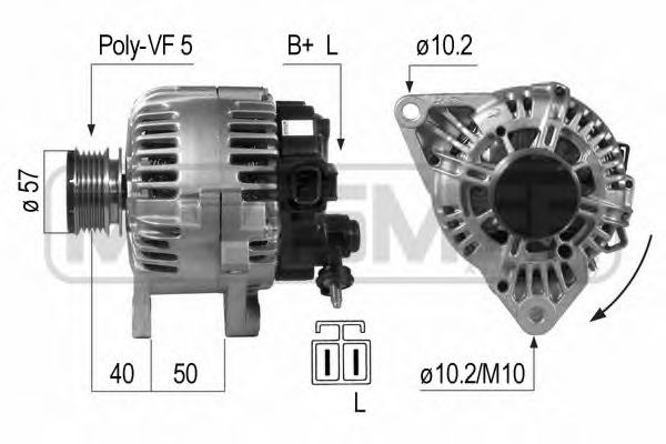 MESSMER 210650 Генератор для HYUNDAI GETZ (Хендай Гэтз) MESSMER 210650 Генератор для HYUNDAI GETZ (Хендай Гэтз)