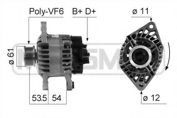MESSMER 210686 Генератор для FIAT BRAVA (Фиат Брава) MESSMER 210686 Генератор для FIAT BRAVA (Фиат Брава)