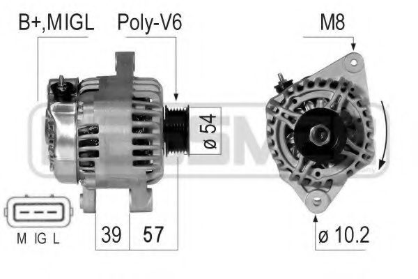 MESSMER 210727 Генератор для TOYOTA YARIS (Тойота/тоета Ярис) MESSMER 210727 Генератор для TOYOTA YARIS (Тойота/тоета Ярис)