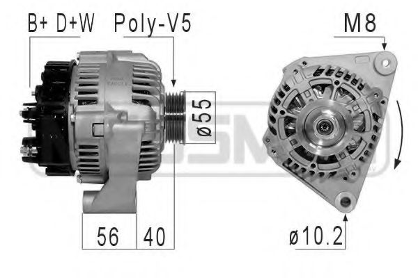 MESSMER 210848 Генератор для PEUGEOT 106 I (Пежо 106 и) MESSMER 210848 Генератор для PEUGEOT 106 I (Пежо 106 и)
