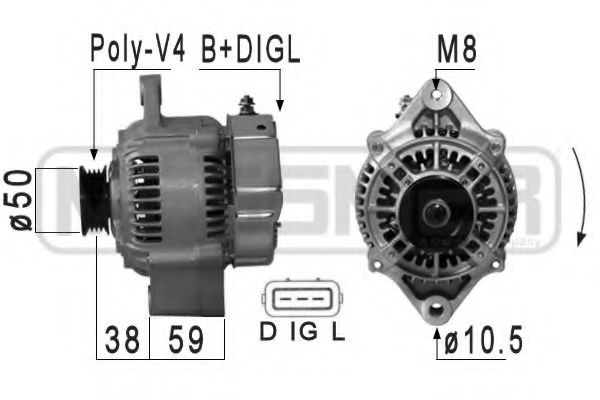 MESSMER 210888 Генератор для SUZUKI ESTEEM (Сузуки Эстээм) MESSMER 210888 Генератор для SUZUKI ESTEEM (Сузуки Эстээм)
