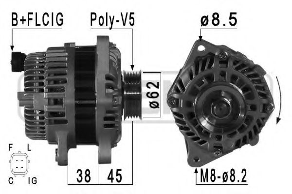 MESSMER 210953 Генератор для HONDA FIT III (Хонда Фит 3) MESSMER 210953 Генератор для HONDA FIT III (Хонда Фит 3)