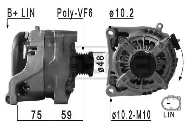 MESSMER 210968 Генератор для BMW 2 (Бмв 2) MESSMER 210968 Генератор для BMW 2 (Бмв 2)