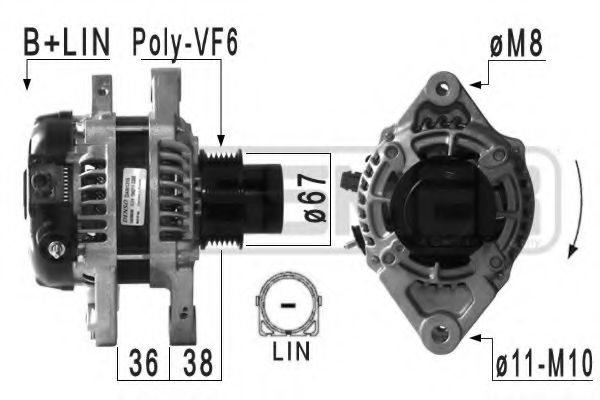 MESSMER 210972 Генератор для TOYOTA YARIS (Тойота/тоета Ярис) MESSMER 210972 Генератор для TOYOTA YARIS (Тойота/тоета Ярис)
