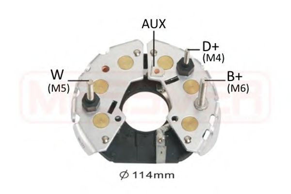 MESSMER 216052 Выпрямитель, генератор для FORD FIESTA (Форд Фиэста) MESSMER 216052 Выпрямитель, генератор для FORD FIESTA (Форд Фиэста)