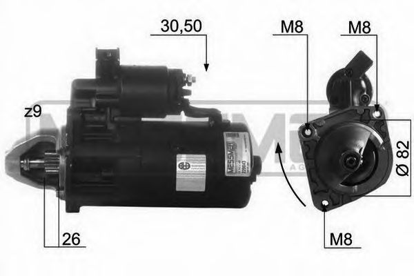 MESSMER 220043 Стартер для FIAT TEMPRA (Фиат Тэмпра) MESSMER 220043 Стартер для FIAT TEMPRA (Фиат Тэмпра)