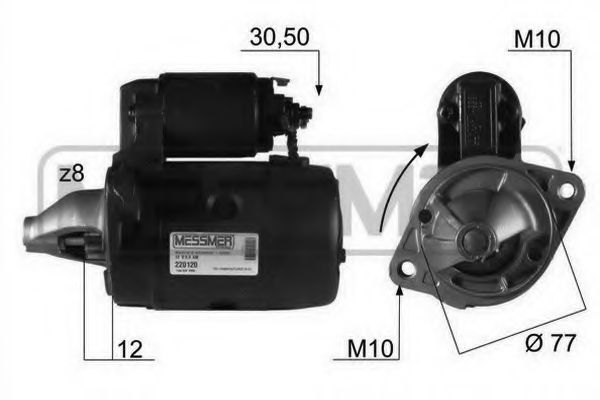 MESSMER 220120 Стартер для MITSUBISHI ETERNA IV (Митсубиши/митсубиси Этэрна иv) MESSMER 220120 Стартер для MITSUBISHI ETERNA IV (Митсубиши/митсубиси Этэрна иv)