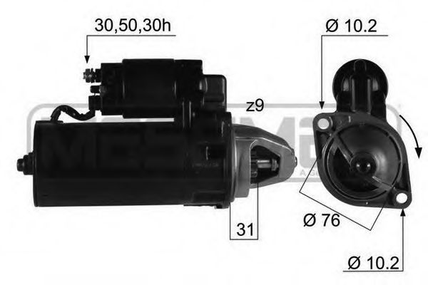 MESSMER 220201 Стартер для BMW 7 (Бмв 7) MESSMER 220201 Стартер для BMW 7 (Бмв 7)