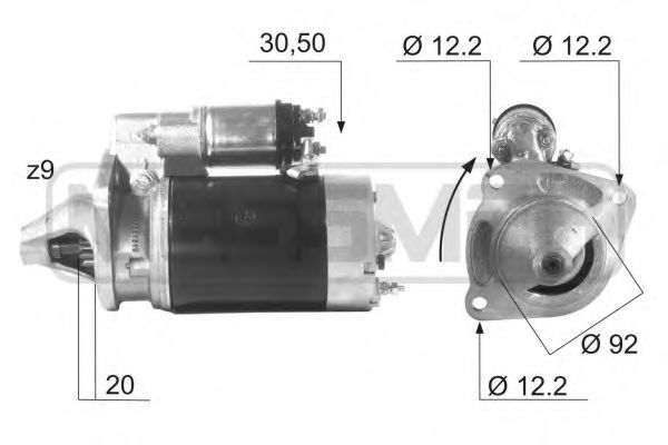 MESSMER 220469 Стартер для LAND ROVER DEFENDER (Ленд ровер/лэнд ровер Дэфэндэр) MESSMER 220469 Стартер для LAND ROVER DEFENDER (Ленд ровер/лэнд ровер Дэфэндэр)