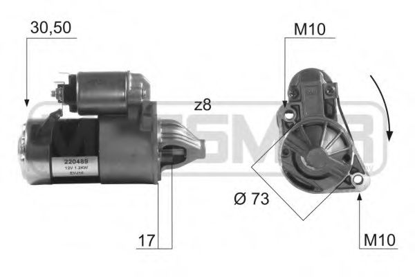 MESSMER 220489 Стартер для MITSUBISHI SIGMA (Митсубиши/митсубиси Сигма) MESSMER 220489 Стартер для MITSUBISHI SIGMA (Митсубиши/митсубиси Сигма)
