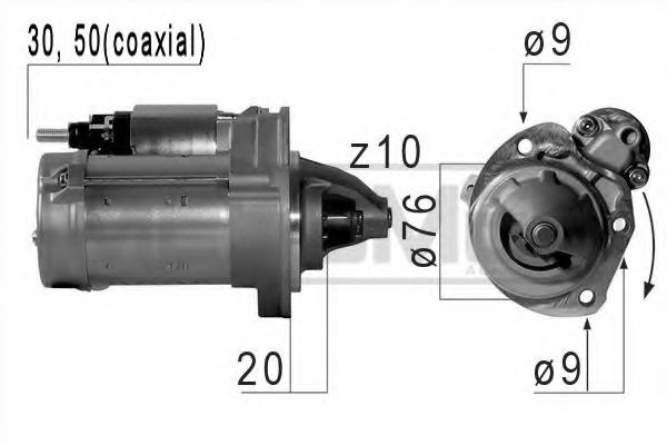 MESSMER 220672 Стартер для FIAT 500 C (Фиат 500 c) MESSMER 220672 Стартер для FIAT 500 C (Фиат 500 c)