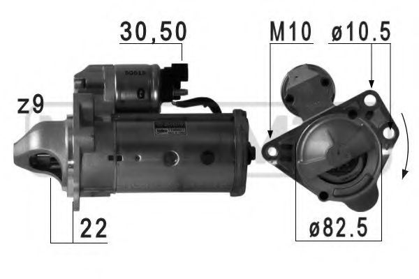 MESSMER 220712 Стартер для CHEVROLET CAPTIVA (Шевроле Каптива) MESSMER 220712 Стартер для CHEVROLET CAPTIVA (Шевроле Каптива)