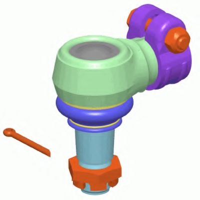 LEMFÖRDER 38273 01 Наконечник поперечной рулевой тяги; Угловой шарнир<br >на цилиндре рулевого управления 