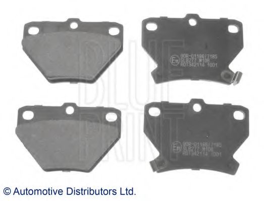 BLUE PRINT ADT342114 Тормозные колодки для TOYOTA COROLLA VERSO (Тойота/тоета Королла версо) BLUE PRINT ADT342114 Тормозные колодки для TOYOTA COROLLA VERSO (Тойота/тоета Королла версо)