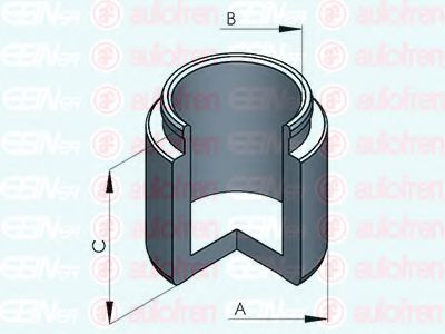 AUTOFREN SEINSA D025314 Поршень, корпус скобы тормоза для PEUGEOT 305 II (Пежо 305 2) AUTOFREN SEINSA D025314 Поршень, корпус скобы тормоза для PEUGEOT 305 II (Пежо 305 2)