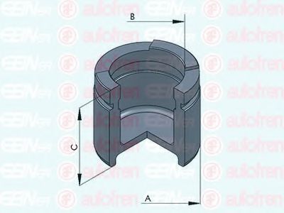 AUTOFREN SEINSA D025458 Поршень, корпус скобы тормоза для AUDI 100 (Ауди 100) AUTOFREN SEINSA D025458 Поршень, корпус скобы тормоза для AUDI 100 (Ауди 100)