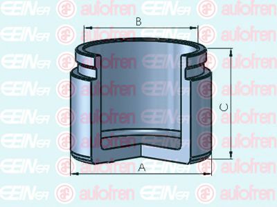 AUTOFREN SEINSA D025437 Поршень, корпус скобы тормоза для HYUNDAI H100 (Хендай Х100) AUTOFREN SEINSA D025437 Поршень, корпус скобы тормоза для HYUNDAI H100 (Хендай Х100)