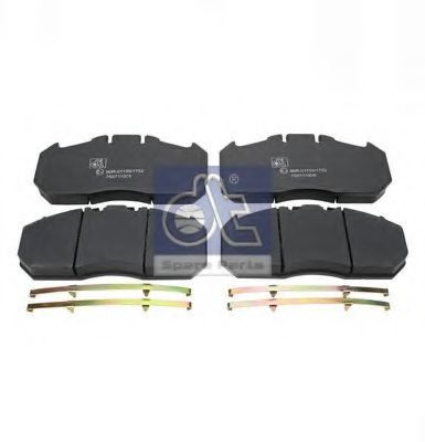 DT 3.96400 Комплект тормозных колодок, дисковый тормоз 