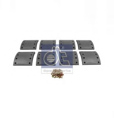 DT 10.33002 Комплект тормозных башмаков, барабанные тормоза 