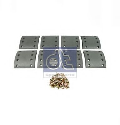 DT 10.13007 Комплект тормозных башмаков, барабанные тормоза 