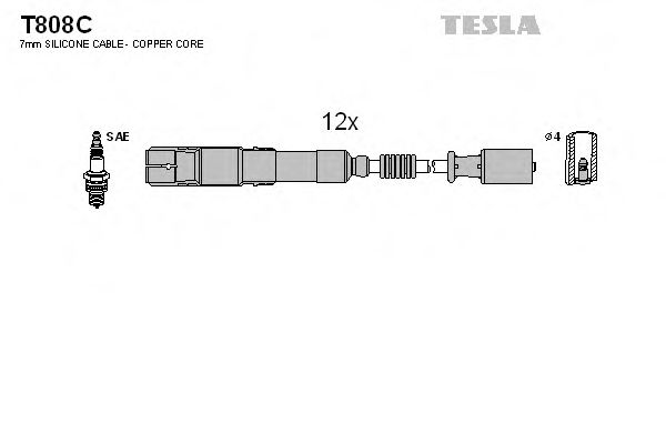 TESLA T808C Комплект проводов зажигания для MERCEDES-BENZ C-CLASS SCOUPE (Мэрcэдэс-бэнз С класс сcоупэ) TESLA T808C Комплект проводов зажигания для MERCEDES-BENZ C-CLASS SCOUPE (Мэрcэдэс-бэнз С класс сcоупэ)