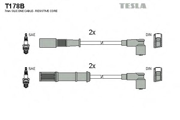 TESLA T178B Комплект проводов зажигания для LANCIA Y (Лансиа/лянча Ъ) TESLA T178B Комплект проводов зажигания для LANCIA Y (Лансиа/лянча Ъ)