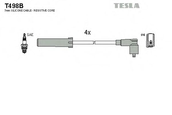 TESLA T498B Комплект проводов зажигания для CITROËN SYNERGIE (CитроËн Сънэргиэ) TESLA T498B Комплект проводов зажигания для CITROËN SYNERGIE (CитроËн Сънэргиэ)